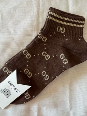 GG interlocking fashion designer inspired Socks - NWT